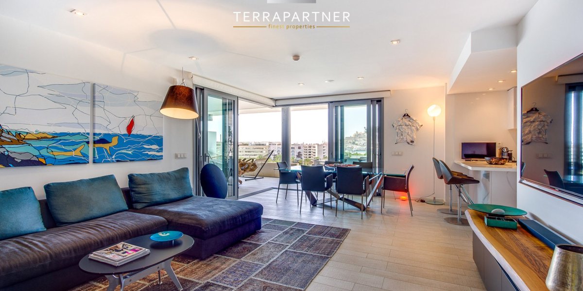 Modern luxury apartment with views to Dalt Vila